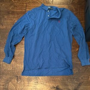 Polo by Ralph Lauren Blue Long Sleeve Polo Shirt
